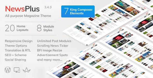 NewsPlus Wordpress Theme free download
