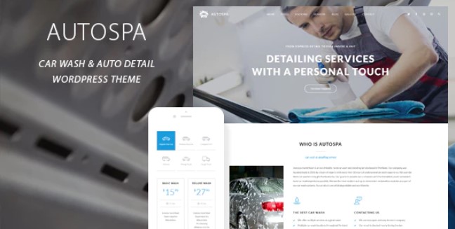 Auto Spa WordPress Theme free download