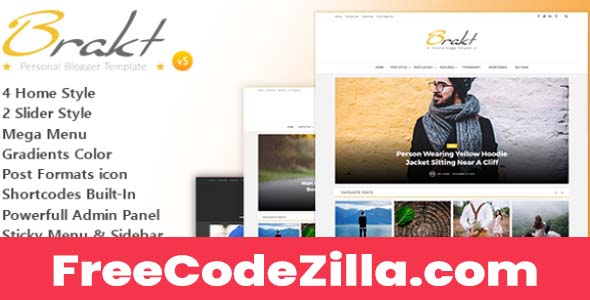 Brakt v5.0 - Personal Blogger Template