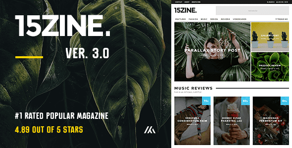 15Zine WordPress Theme