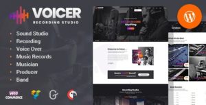 Voicer Recording Studio WordPress Theme