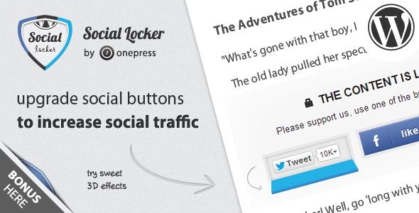 Social Locker for WordPress Nulled Free Download