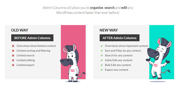 Admin Columns Pro Nulled + Addons - WordPress Content Management Plugin