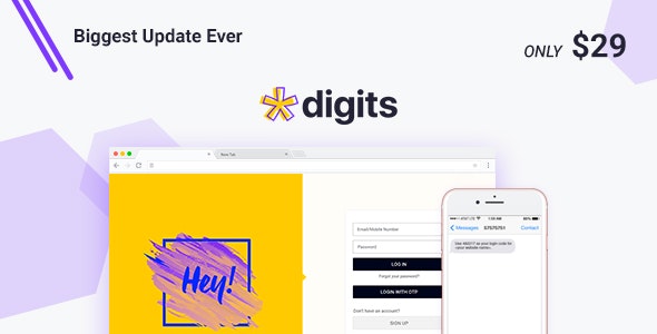 Digits Nulled - WordPress Mobile Number Signup and Login