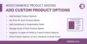 WooCommerce Custom Product Addons Nulled