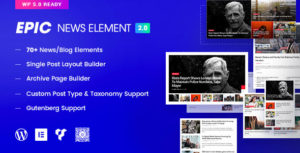 Epic News Elements Nulled - Add Ons for Elementor & WPBakery Page Builder