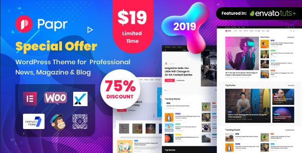Papr WordPress Theme Nulled free download
