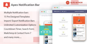 Apex Notification Bar WordPress Plugin free download