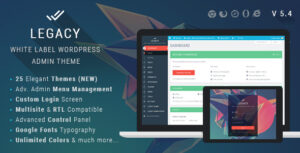 Legacy WordPress Admin Theme Free Download