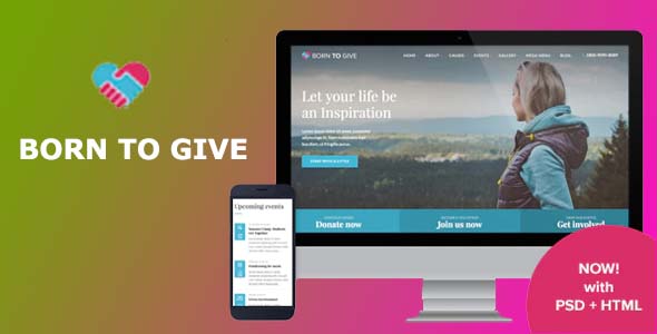 Born To Give WordPress Theme Free Download