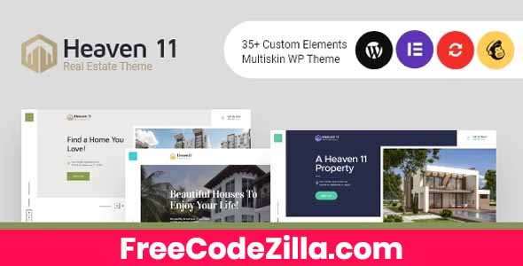 Heaven11 - Property & Apartment Real Estate WordPress Theme Free Download