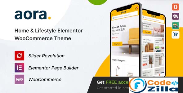 Aora - Home & Lifestyle Elementor WooCommerce Theme