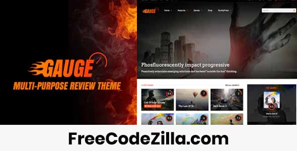 Gauge - Multi-Purpose Review Theme Free Download