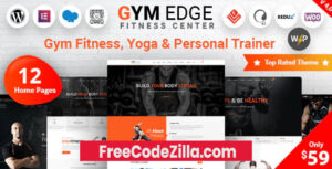 GymEdge - Fitness WordPress Theme Free Download