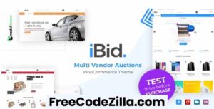 iBid – Multi Vendor Auctions WooCommerce Theme Free Download