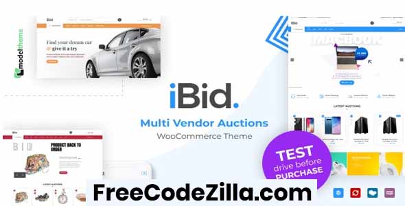 iBid – Multi Vendor Auctions WooCommerce Theme Free Download