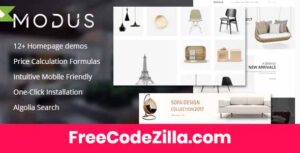Modus – Modern Furniture WooCommerce Theme Free Download