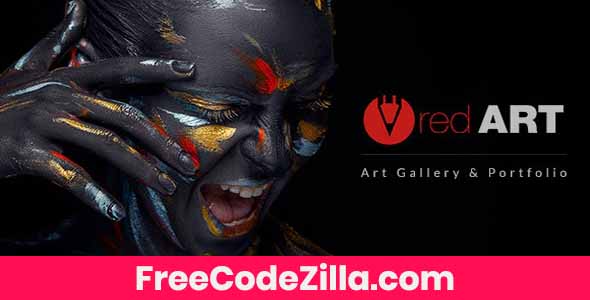 Red Art - Artist Portfolio WordPress Theme Free Download