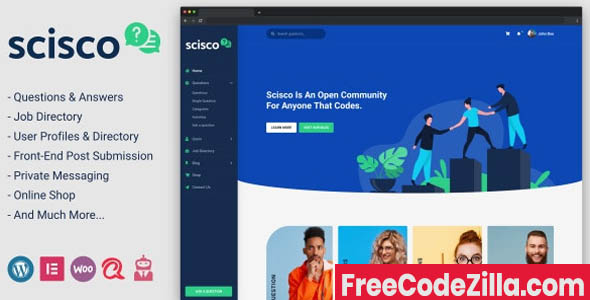 Scisco – Questions and Answers WordPress Theme Free Download