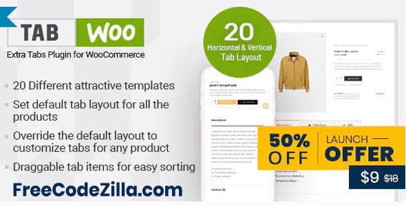 TabWoo v1.1.0 – Custom Product Tabs for WooCommerce Free Download