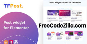 TfPost v1.0.3 – Post widget Addons for Elementor Free Download