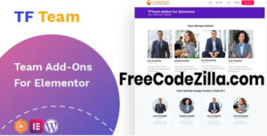 TFTeam Member addon v1.0.4 - widget for Elementor Free Download