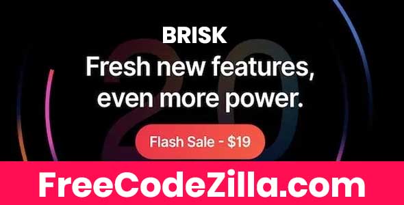 Brisk v2.0.2 - Multi-Purpose Elementor WordPress Theme