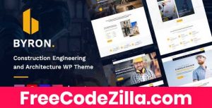 Byron – Construction and Engineering WordPress Theme Free Download