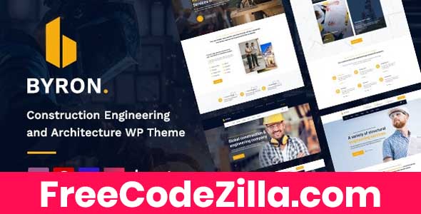 Byron – Construction and Engineering WordPress Theme Free Download