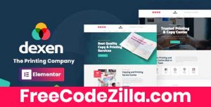 Dexen - Printing Company WordPress Theme Free Download