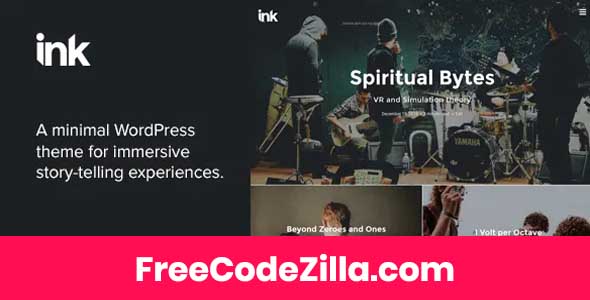 Ink - A WordPress Blogging theme to tell Stories