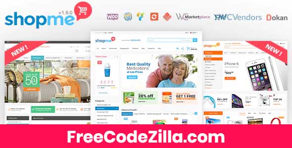ShopMe - Multi Vendor Woocommerce WordPress Theme Free Download