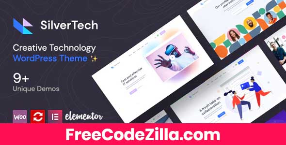 Silvertech - Creative WordPress Theme Free Download