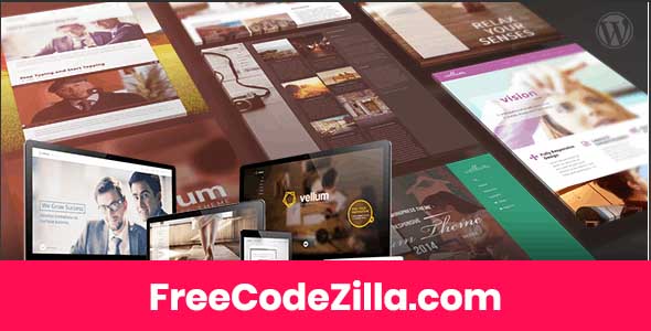 Vellum – Responsive WordPress Theme Free Download