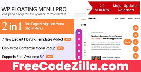 WP Floating Menu Pro Free Download