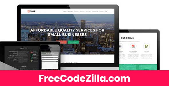 Zerif PRO - Premium One Page WordPress Theme Free Download