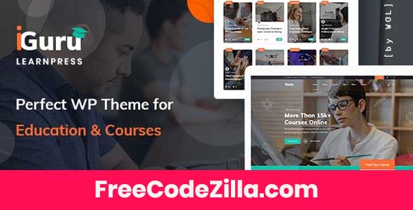 iGuru – Education & Courses WordPress Theme Free Download