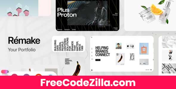 Remake - Minimalist Portfolio Theme Free Download