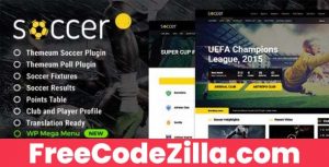 Soccer – Sport WordPress Theme Free Download