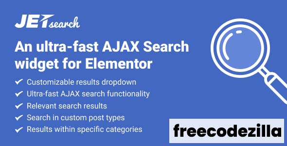 JetSearch For Elementor Free Download