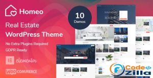 Homeo - Real Estate WordPress Theme Free Download