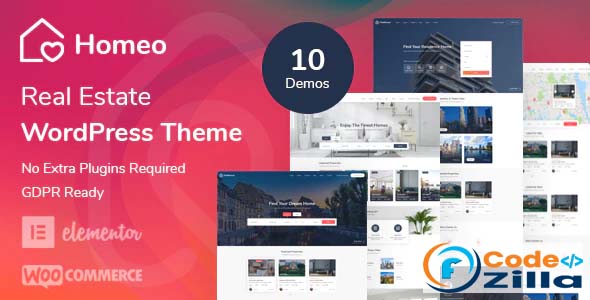 Homeo - Real Estate WordPress Theme Free Download