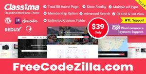 Classima – Classified Ads WordPress Theme Free Download