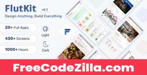 FlutKit - Flutter UI Kit Free Download