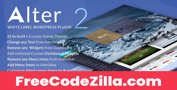 WpAlter Nulled – White Label WordPress Plugin Free Download