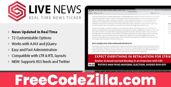 Live News - Real Time News Ticker