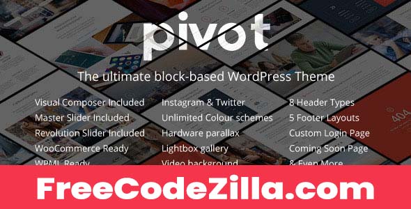 Pivot - Responsive Multipurpose WordPress Theme