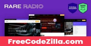 Rare Radio - Online Music Radio Station & Podcast WordPress Theme