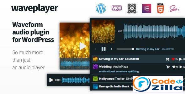 WavePlayer Nulled v3.1.4 – Waveform Audio Player for WordPress and WooCommerce