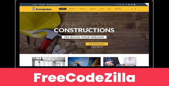 Everglades – Construction WordPress Theme Free Download